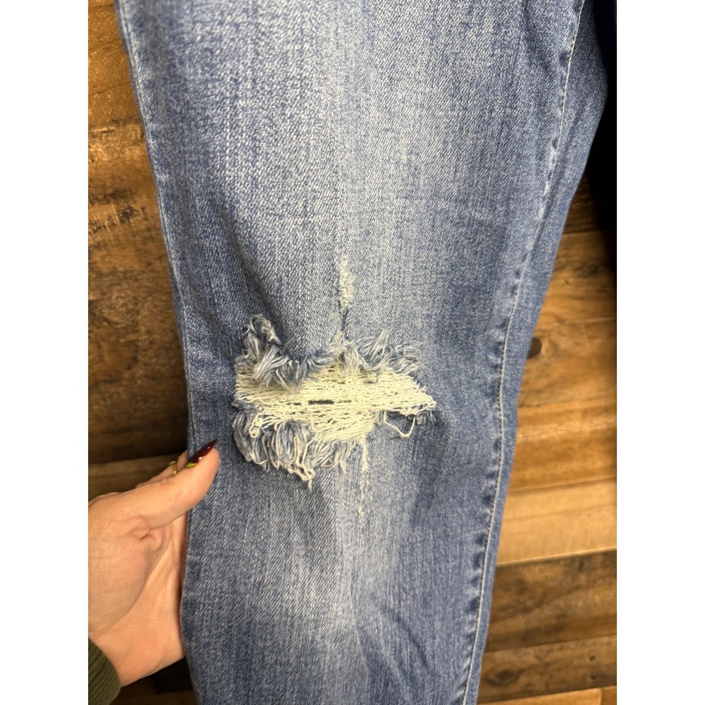 Judy Blue Distressed Boyfriend Jeans High Rise Button Fly Medium Wash 9/29 - Picture 2 of 10